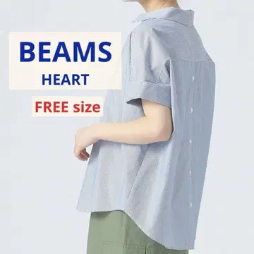 [새상품급] BEAMS HEART 빔즈 스키퍼 풀오버 셔츠