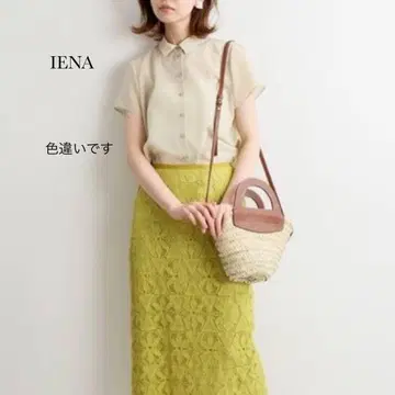 IENA 하프 슬리브 반팔 블라우스 퍼플