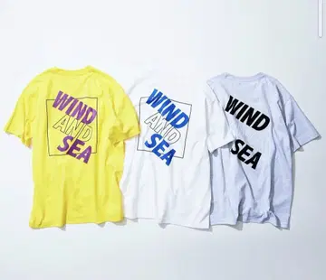 WIND AND SEA BOX LOGO TEE 화이트 M 사이즈