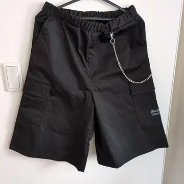 블랙 숏 팬츠 M 체인 택 포함 새상품