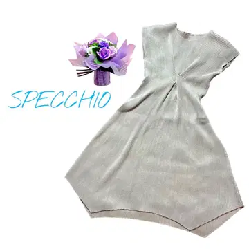 SPECCHIO 스페치오 베이지 슬리브리스 원피스