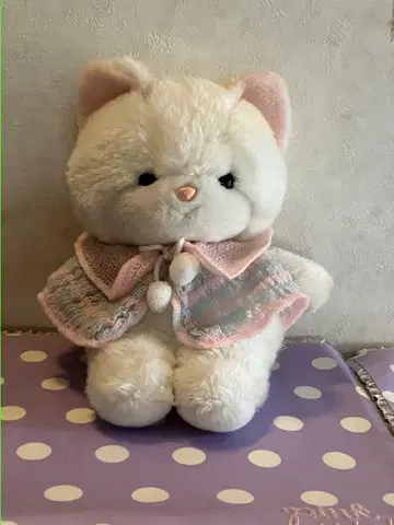 요시토쿠 쇼와 레트로 봉제 인형 고양이