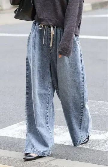 JOURNAL STANDARD 이지 데님 와이드 팬츠