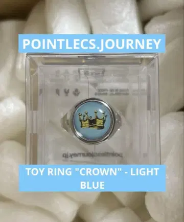 TOY RING 'CROWN' - LIGHT BLUE