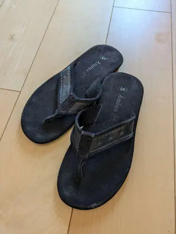 차이하네 샌들 블랙 S 사이즈