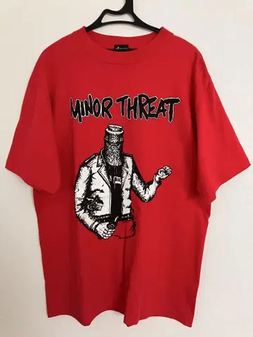 마이너스 레트 MINOR THREAT 보틀맨 티셔츠 M