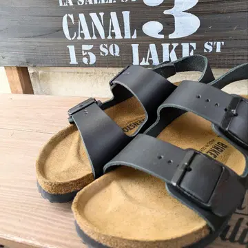 새상품급 BIRKENSTOCK 빌리켄스톡 블랙 38 (24.5cm)