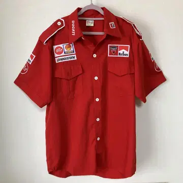 MotoGP 공식 레드 셔츠 반팔 L 사이즈 레드