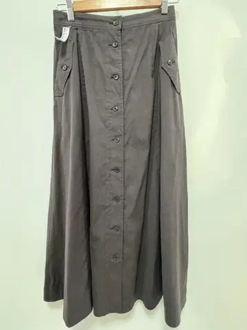 롱 스커트 버튼