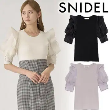 snidel 오간 슬리브 니트 풀오버 SWNT224146