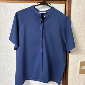 가마쿠라 셔츠 스트레치 니트 셔츠 블루