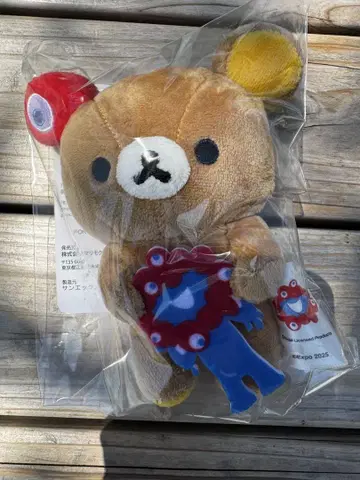 리락쿠마 밉밉 콜라보 매달린 봉제 인형 오사카 만국 박람회