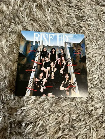 NiziU Rise Up 전 멤버 친필 사인