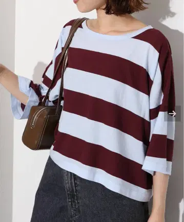 SLOBE IENA 슬로브 이에나 와이드 실루엣 시어 라거 T