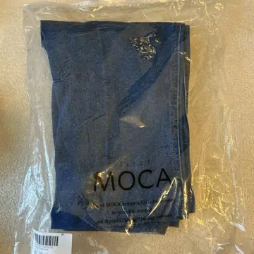 MOCA 다크 블루 하이 웨스트 데님 팬츠