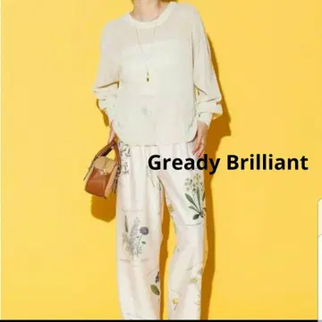 Gready Brilliant 화지 홀가먼트 크루넥 니트