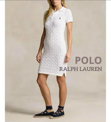 Ralph Lauren 케이블 니트 폴로 드레스 M 사이즈