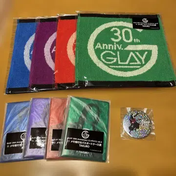 GLAY 엔터테인먼트 복권 8개 + 캔뱃지
