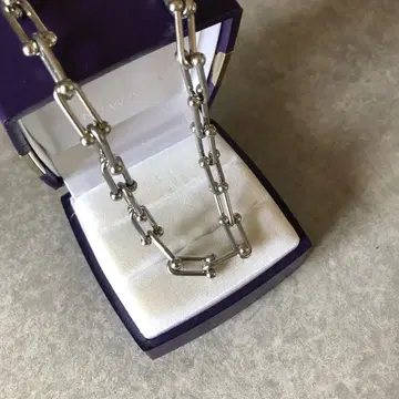 실버 스테인리스 하드웨어 목걸이