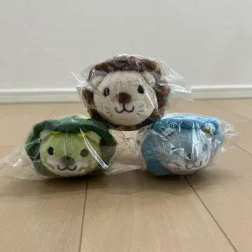 동물 디자인 봉제 인형 3개 세트