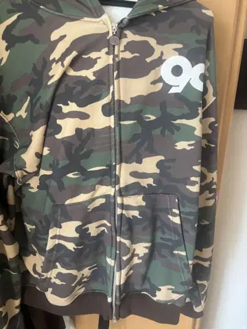 카모 패턴 풀 지퍼 후디 9090