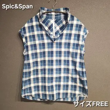 스픽 앤 스팬 새상품급 스키퍼 블라우스 셔츠 상의 슬리브리스