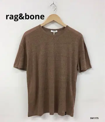 rag&bone 러그 앤 본 반팔 린넨 티셔츠 브라운