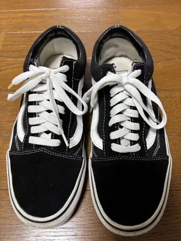 VANS 스니커즈 올드 스쿨 블랙/화이트 25.5cm