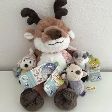 NICI 니키 박쥐 루돌프 봉제 인형 키링 키링 완판템