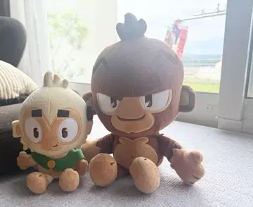 Ninja Kiwi TD6 팻 패스티와 드루이드 봉제 인형 세트