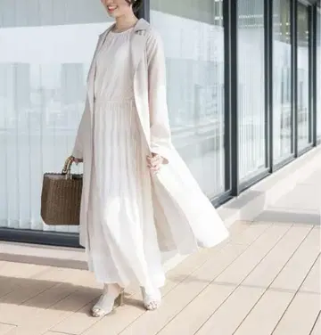 NATURAL BEAUTY BASIC 셔링 플리츠 원피스 원피스