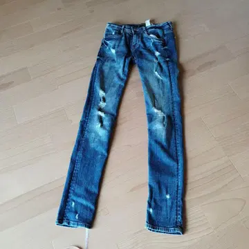 ZARA TRAFALUC 스키니 데님 데미지 가공