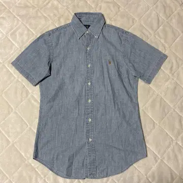 랄프 로렌 Ralph Lauren 다운 셔츠 반팔 XS 블루