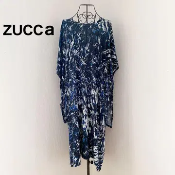 ZUCCA 주카 페인트 아트 패턴 올 패턴 원피스 M 일본제