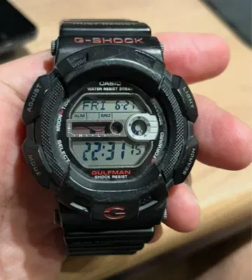CASIO G-SHOCK 듀얼 일루미네이터 블랙