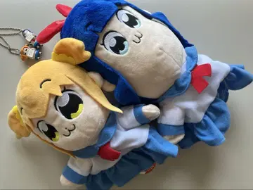 포푸테피픽 핸드 퍼펫 포푸코 피피미 봉제인형과 키링 세트