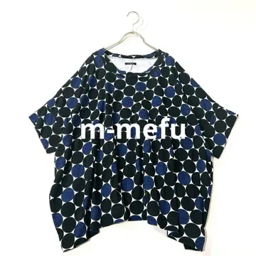 m-mefu 메카제 오버 사이즈 루즈한 코쿤 실루엣 프린트 탑