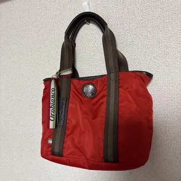 Orobianco 빨간색 나일론 토트백