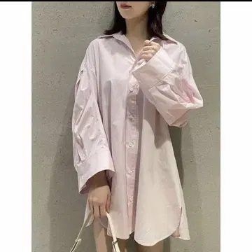 오버사이즈 셔츠 미니 원피스