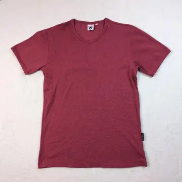 ALPHA 버건디 V넥 티셔츠 빅 XL