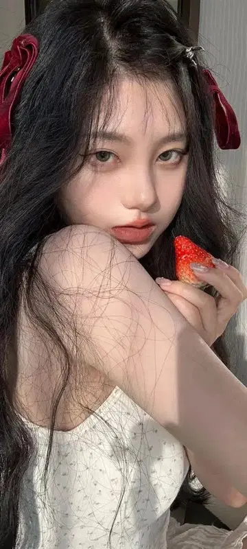 aeae 네이비 티셔츠 하트 프린트
