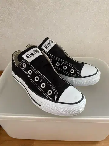 ALL STAR 블랙 슬립온 스니커즈