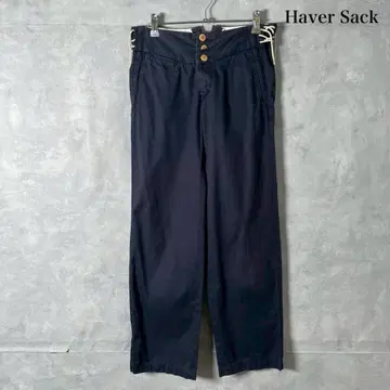 Haver Sack 사이드 레이스업 와이드 팬츠 일본제 N1003