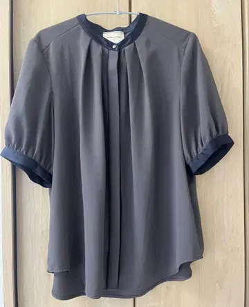 UNITEDARROWS 바이컬러 파이핑 블라우스