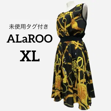 택 포함 새상품 ALaROO 무릎 기장 원피스 XL 슬리브리스