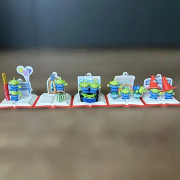 리틀 그린 멘 키링 5개 세트