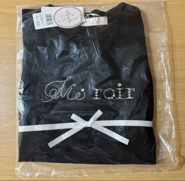 Me roir 반짝이는 로고 Te 블랙