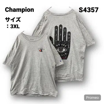 [ 즉시 구매 OK ] Champion 반팔 티셔츠 사이즈 3XL 그레이