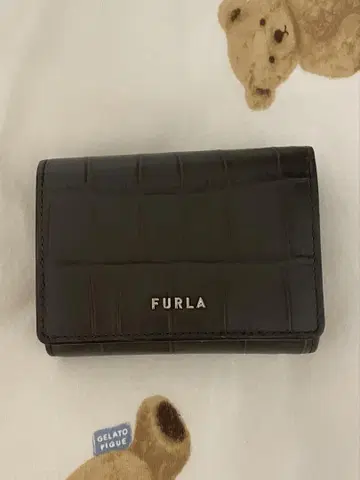 훌라 다크 그레이 3단 폴더형 지갑