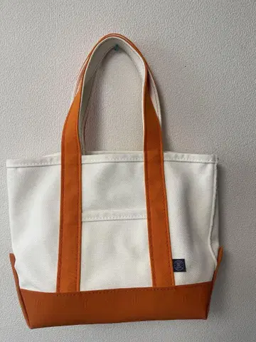 russet 토트백 화이트/오렌지